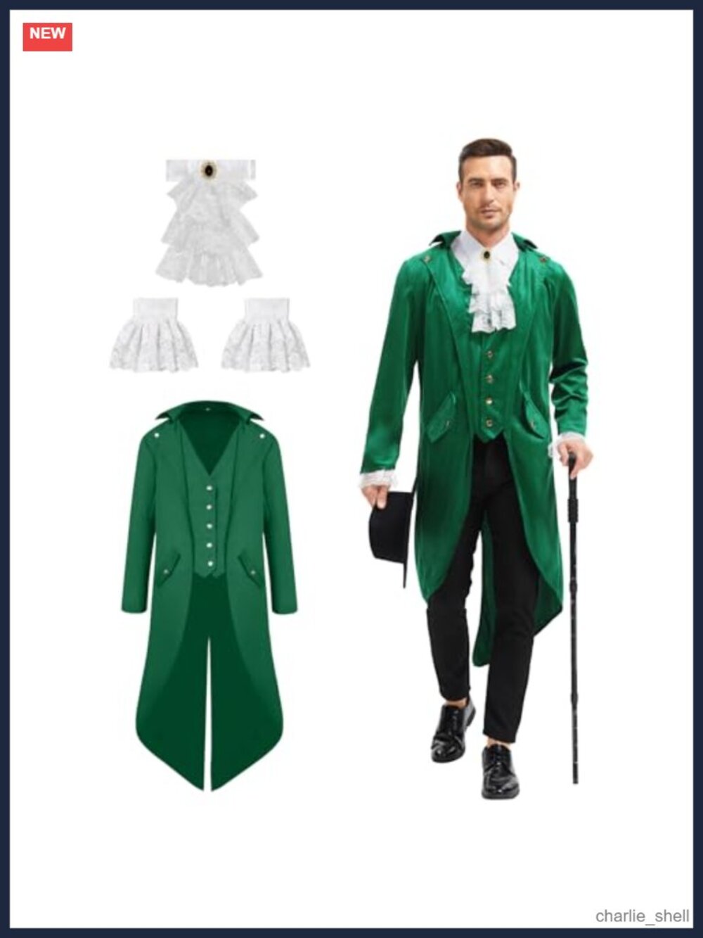 Men's Victorian Steampunk Tailcoat Renaissance Gothic Costume Jacket